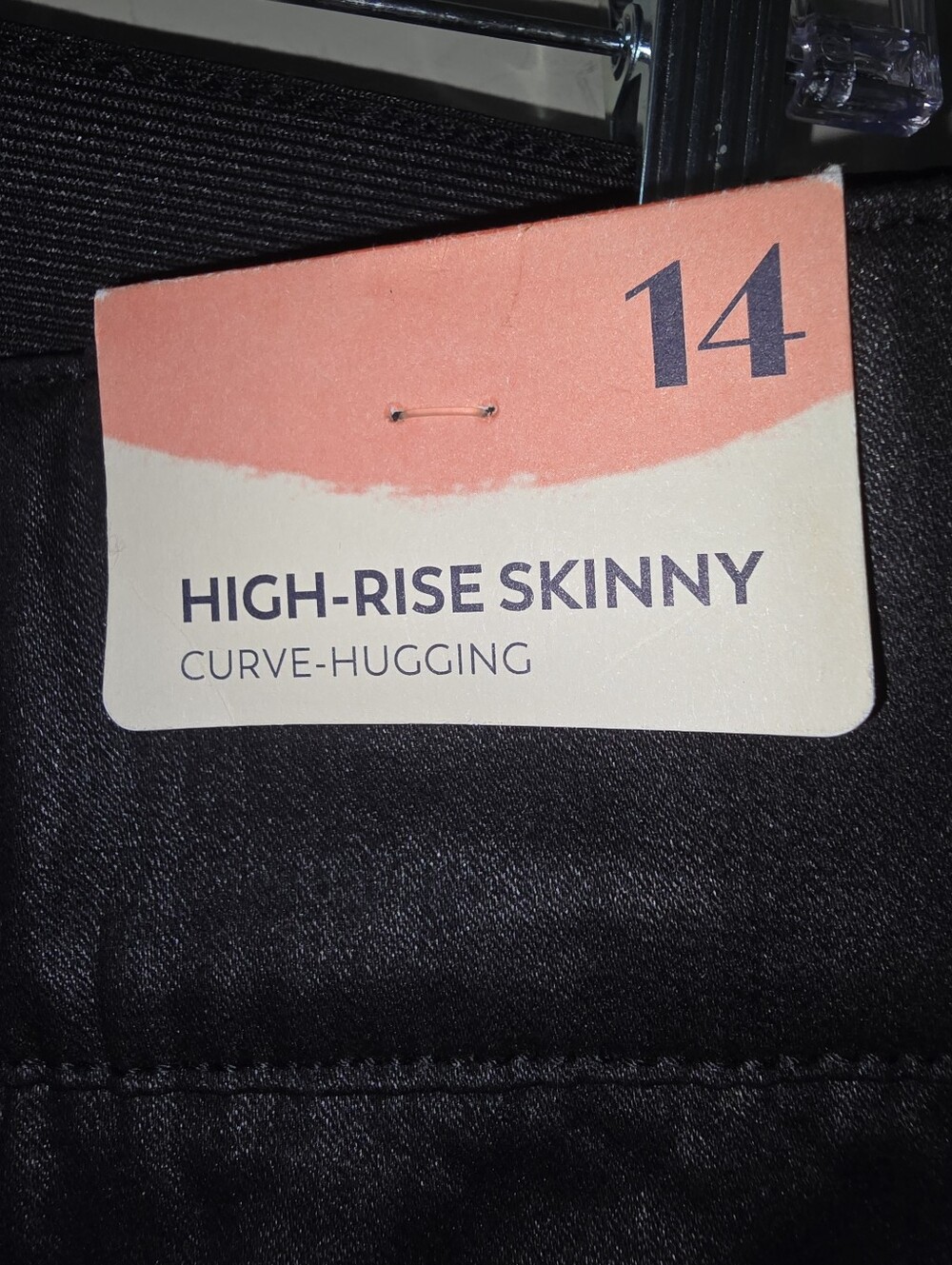 Arula High-Waist Black Skinny Jeans NWT‎ sz 14 - Picture 7 of 7